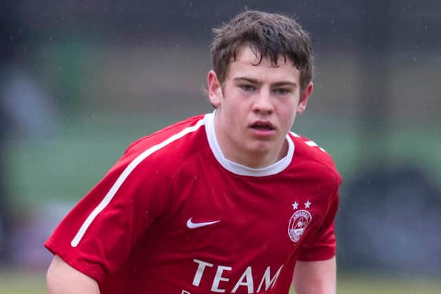 The Newcastle winger was at Cove Boys Club prior to signing for Aberdeen.