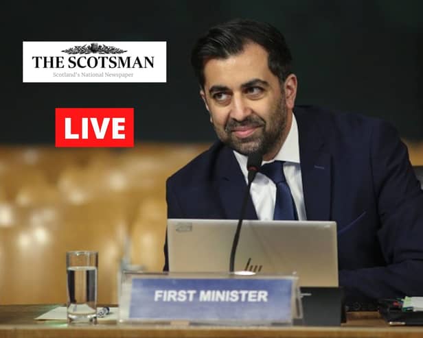 Humza Yousaf faces first minister's questions