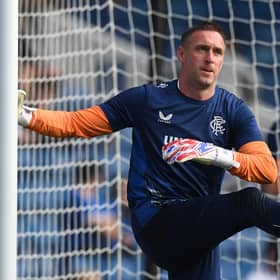 Allan McGregor was back between the sticks for Rangers in their League Cup clash with Queen of the South. (Photo by Craig Foy / SNS Group)