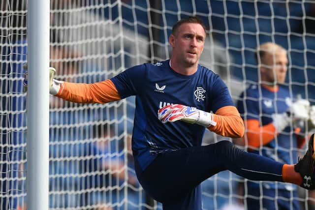 Allan McGregor was back between the sticks for Rangers in their League Cup clash with Queen of the South. (Photo by Craig Foy / SNS Group)