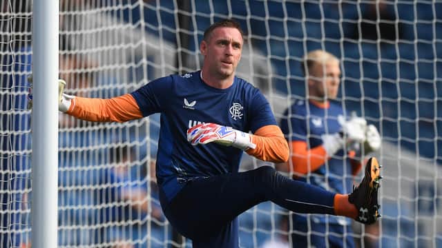 Allan McGregor was back between the sticks for Rangers in their League Cup clash with Queen of the South. (Photo by Craig Foy / SNS Group)