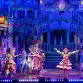 The Edinburgh King's cast of Sleeping Beauty (left to right) Nicola Meehan, Clare Gray, Grant Stott, Allan Stewart, Jordan Young, Sia Dauda