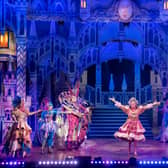 The Edinburgh King's cast of Sleeping Beauty (left to right) Nicola Meehan, Clare Gray, Grant Stott, Allan Stewart, Jordan Young, Sia Dauda