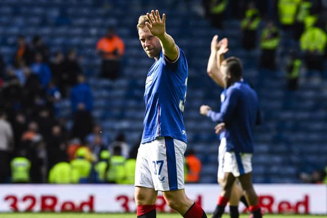Scott Arfield will wave goodbye to Ibrox as a Rangers player on Wednesday when Hearts visit Govan.