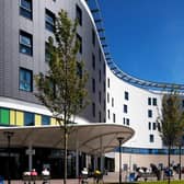 Main entrance to Victoria Hospital, Kirkcaldy