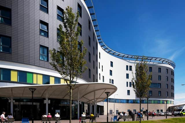 Main entrance to Victoria Hospital, Kirkcaldy