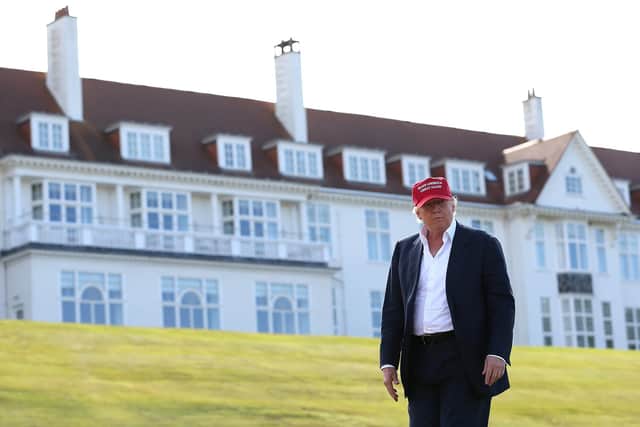 Questions have long been asked about the finances of Donald Trump's flagship Turnberry resort. Picture: Jan Kruger/Getty