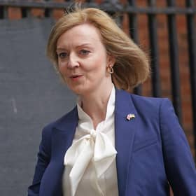 Foreign Secretary Liz Truss leaving 10 Downing Street, London, following a Cabinet meeting.