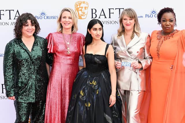 Ambika Mod with This Is Going to Hurt cast and crew at the BAFTA Television Awards, 2023. Pic: Anthony Harvey/Shutterstock