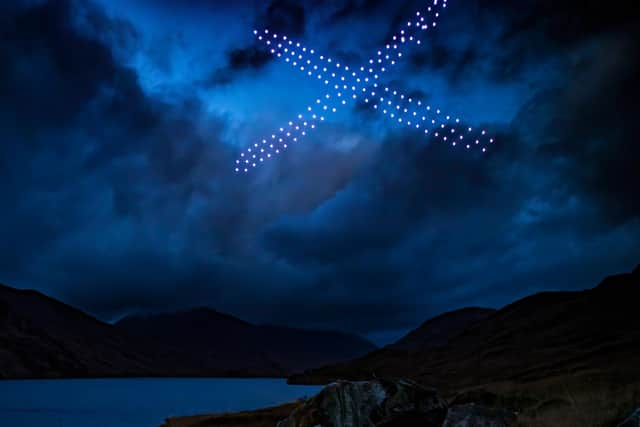 Special effects with the drone swarm were filmed in the Spean Bridge area of the Highlands.