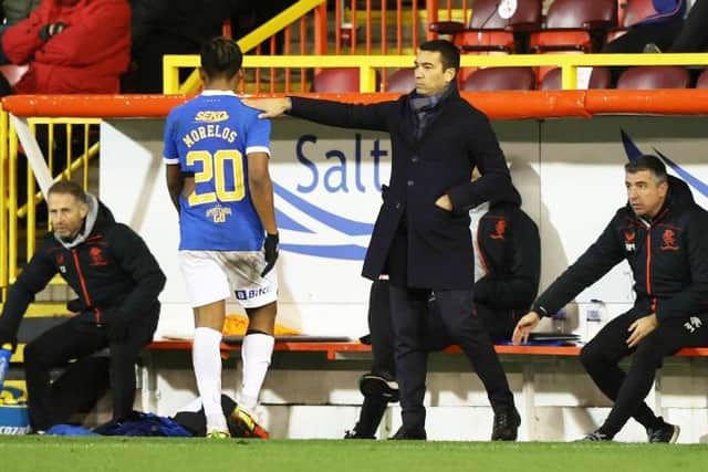 Rangers manager Giovanni van Bronckhorst believes his squad can cope with the absence of Alfredo Morelos as they pursue a successful end to the campaign. (Photo by Craig Williamson / SNS Group)