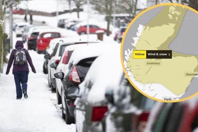 Scotland weather: Snow and wind predicted to cause travel disruption as the Met Office issues the first weather warning of the new year