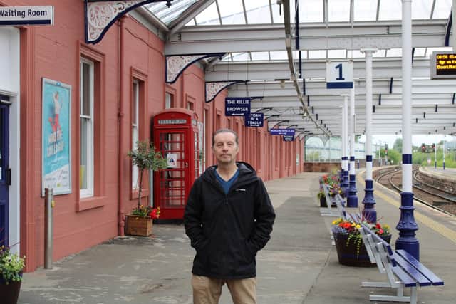 Kilmarnock Station Railway Heritage Trust development manager Allan Brown said its work had also been the catalyst for the overhaul of other parts of the station. Picture: KSRHT