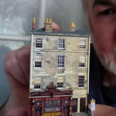 Keith Crawley said it can take between three days to a month to make the pub models. Picture: J Dinse/PA Wire