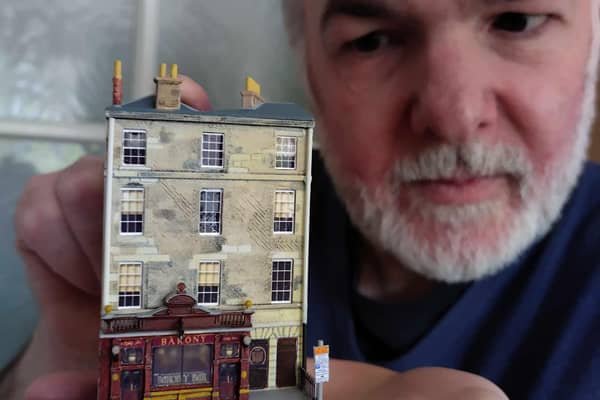 Keith Crawley said it can take between three days to a month to make the pub models. Picture: J Dinse/PA Wire