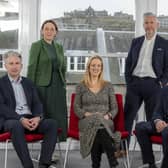 From left: Alan Campbell, partner at AAB; Paula Fraser, business unit head – private client; Lyn Calder, managing partner Edinburgh; Mark Bell, partner at AAB Consulting; and Andy Shaw, Partner at AAB. Picture: Peter Devlin.