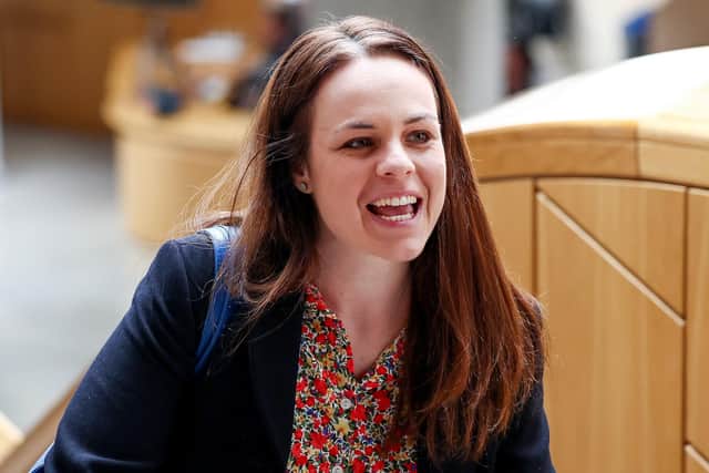 Kate Forbes MSP arrives at the Scottish Parliament building. Picture: Jeff J Mitchell/Getty Images