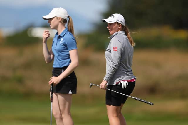 Gemma Dryburgh played in the pro-am with three Scottish Golf players, including Prestonfield's Freya Constable. Picture: Trust Golf Women's Scottish Open.