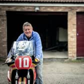 Mick Grant with his Heron Suzuki XR69