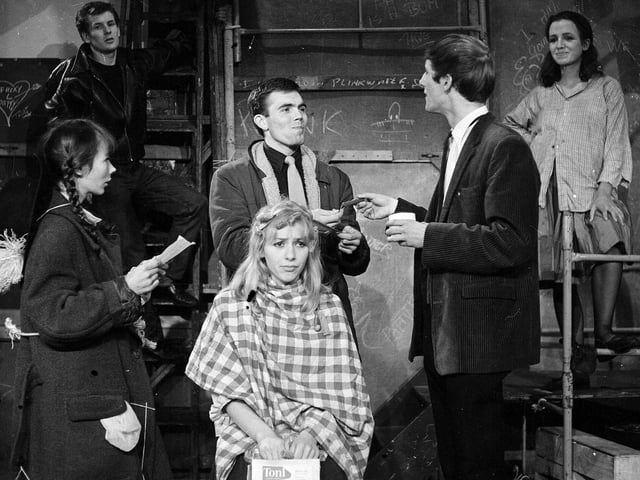 The RSAM College of Dramatic Art production of 'The Sport of My Mad Mother' at the Central Hall during the Edinburgh Festival Fringe in 1963.