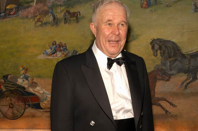 Ned Beatty in dress tartan at a New York party in 2003 (Picture: Gregorio Binuya/Getty Images)