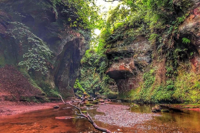 This gorgeous waterfall and stream flows between stunning rock formations and is easily accessible via by a gorgeous stone staircase. This formation is said to be "almost Tolkeinesque" such is its natural beauty.