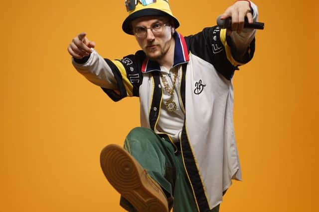 Dru Cripps in one of his get ups
