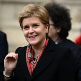 Scotland's First Minister Nicola Sturgeon leaves after attending a Service of Thanksgiving for Prince Philip, Duke of Edinburgh, at Westminster Abbey in London on March 29, 2022. Photo: Daniel Leal/AFP via Getty Images