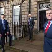 Gavin Paterson, Barry Masson and Mark Stewart of accountancy and business advisory firm Johnston Carmichael. Picture: Nick Mailer