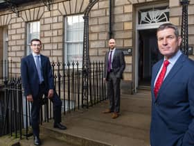 Gavin Paterson, Barry Masson and Mark Stewart of accountancy and business advisory firm Johnston Carmichael. Picture: Nick Mailer