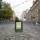 Students arriving for freshers' week were met by signs and barriers designed to help them maintain social distancing and stick to the Covid rules (Picture: Lisa Ferguson)