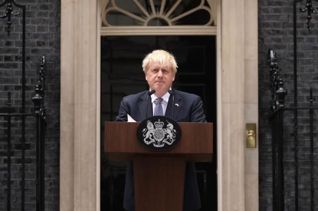 Boris Johnson announced his resignation last month (Picture: Dan Kitwood/Getty Images)