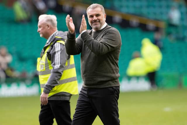 Celtic manager Ange Postecoglou was thrilled by the display of his team against Hibs.