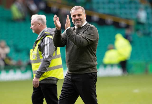 Celtic manager Ange Postecoglou was thrilled by the display of his team against Hibs.