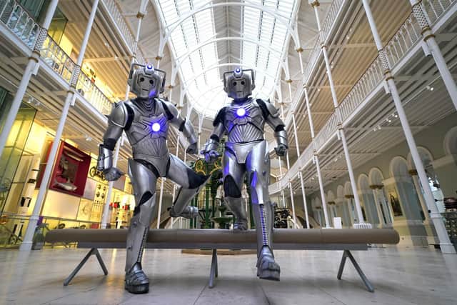 Cybermen in the National Museum Of Scotland at a preview for the Doctor Who Worlds of Wonder exhibition at the National Museum Of Scotland last year. Picture: Andrew Milligan/PA Wire