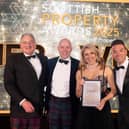 L-R  Alasdair Humphery, SPA Judge, Jeff Manson, Lynsay Bell Manson and Des Clarke, Host