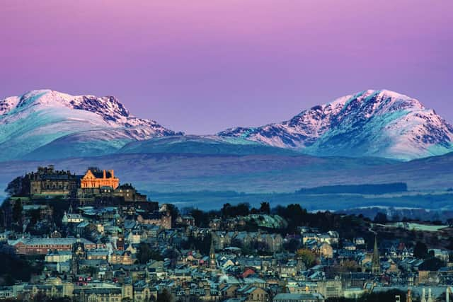 Stirling Castle on a wintry day