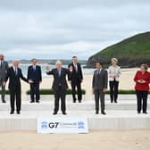World leaders, seen meeting at the G7 Summit In Carbis Bay, Cornwall, in June, have agreed to a minimum 15 per cent tax corporate rate (Picture: Leon Neal/WPA pool/Getty Images)