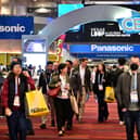 People make their way throgh showfloors at the Las Vegas Convention Center during the Consumer Electronics Show (Picture: Frederic J BrownAFP via Getty Images)