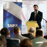 Humza Yousaf delivers a speech on the future of Scotland's energy sector in Aberdeen. Picture: Andrew Milligan/PA Wire