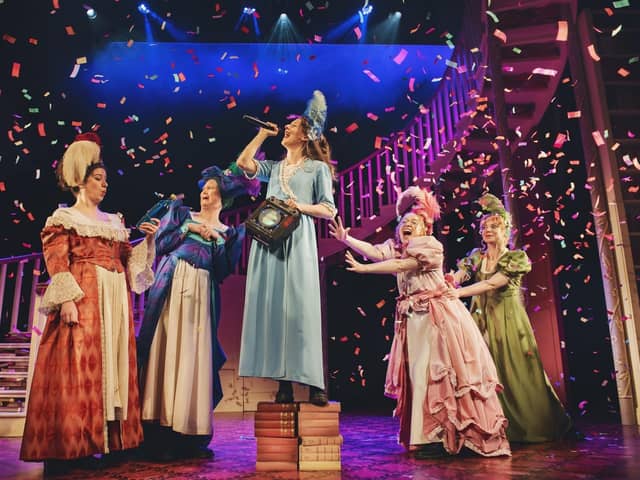 Isobel McArthur wrote in Pride and Prejudice* (*sort of) and starred in the Tron Theatre show alongside Hannah Jarrett-Scott, Christina Gordon, Tori Burgess and Meghan Tyler. Picture: Matt Crockett
