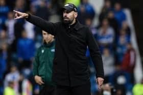 PSV head coach Ruud van Nistelrooy during a UEFA Champions League Play-Off Round match between Rangers and PSV Eindhoven.  (Photo by Craig Williamson / SNS Group)