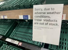 Winter vegetables grown in this country could fill these empty supermarket shelves (Picture: Jane Sherwood/Getty Images)