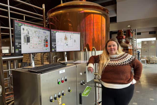 Charlotte Cook has been getting used to the Kaspar Schulz brewing systems at her new home, Uile-bheist in Inverness. Picture: Heartland Media/PR