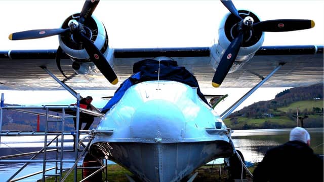 ‘Miss Pick Up’, operated by Plane Sailing, one of only 15 airworthy Catalinas left in the world