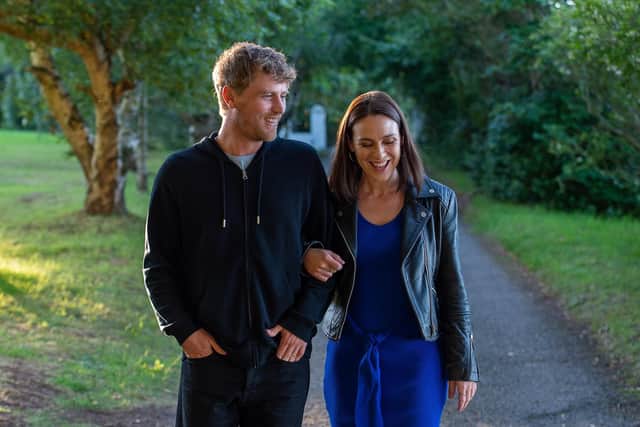 Johnny Flynn as Seamus and Roisin Gallagher as Janet in Sky Atlantic's dark romcom, The Lovers. Pic: Sky UK Ltd