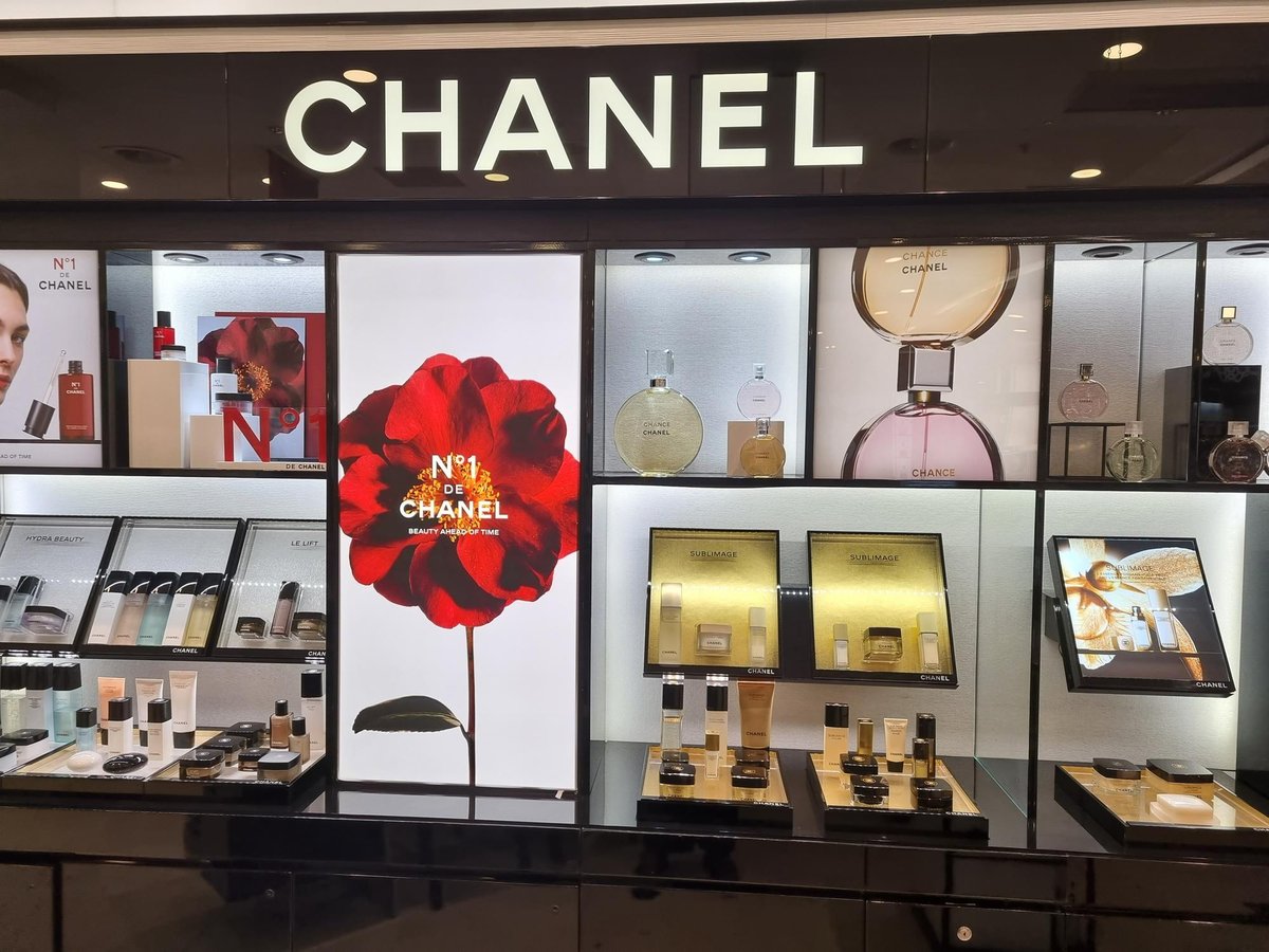 Photo of Chanel Cosmetics Display in a Store