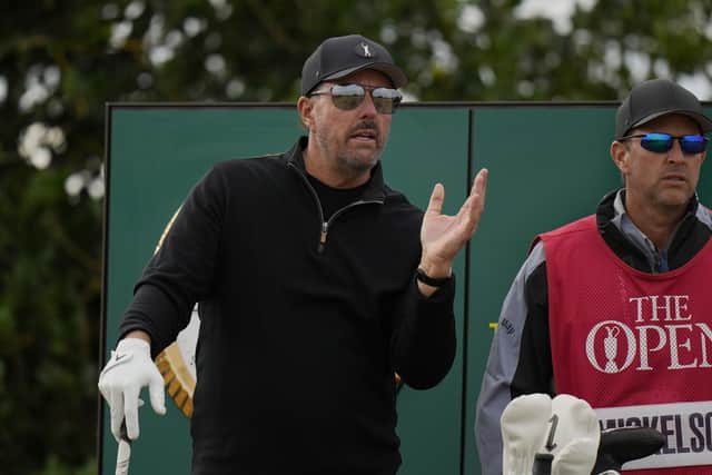 Phil Mickelson, pictured during last month's Open at St Andrews.