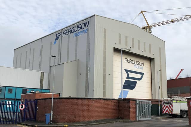 Two ferries being built at the Ferguson shipyard in Port Glasgow are years overdue (Picture: Lewis McKenzie/PA)