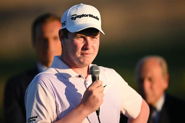 Bob MacIntyre is aiming to be back at Marco Simone Golf Club, where he gave a victory speech after winning the DS Automobiles Italian Open last September. Picture: Stuart Franklin/Getty Images.